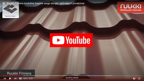 Ruukki Finnera - produkto apžvalga, privalumai - video
